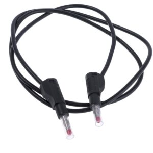 Cable Prueba Banana 4mm 19A NEGRO 1m