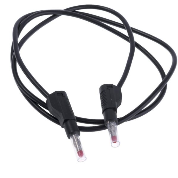 Cable Prueba Banana 4mm 19A NEGRO 1m