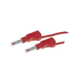 Cable Prueba Banana 4mm 19A ROJO 1m