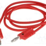 Cable Pruebas Bananas de 4mm 900mm ROJO 2202B