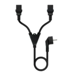 Cable Alimentacion SCHUKO a 2x C13 1,8m NANOCABLE