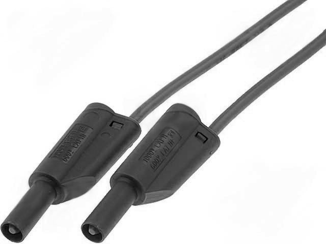 Cable de Pruebas con banana 36A 2m Negro