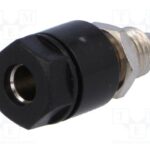 Hembrilla 4mm para Chasis 36A/60Vdc color NEGRA