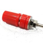 Hembrilla Banana Chasis 4mm ROJO