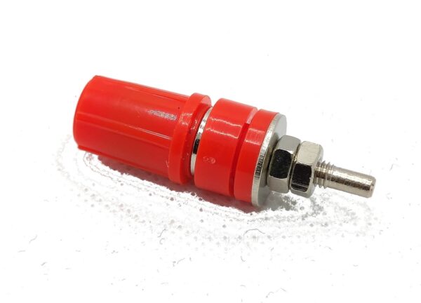 Hembrilla Banana Chasis 4mm ROJO