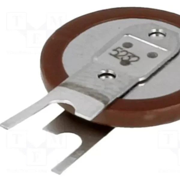 Batería LITIO CR1220 3V/7mAh Cto. Impreso 2Pin Posición Vertical