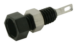 Hembrilla para Banana de 2mm color NEGRA