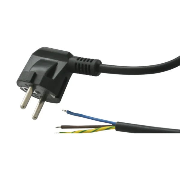 Cable Alimentacion SCHUKO 3x1,5mm NEGRO 1,8m