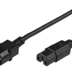 Cable Alimentacion C14 a C15 NEGRO 2m