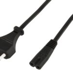 Cable Alimentacion Forma 8 C7 a CEE7 1,5m NANOCABLE