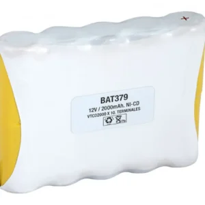 Batería NI-CD VTCD1900x10 12V/2000mAh Terminales Soldar
