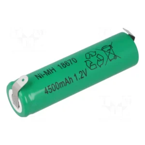 Batería NI-MH 4/3A 4/3R23 1,2V/4500mAh Terminales Soldar