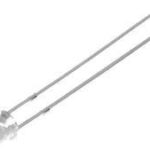 Diodo LED 3mm ROJO 1380-3000Mcd Transparente