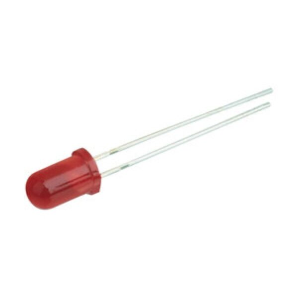 Diodo LED 3mm ROJO 250mcd 30º Tension 2,4Vdc máx.