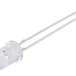 Diodo LED NARANJA 5mm 12V 1500mcd 30º Lente Transparente