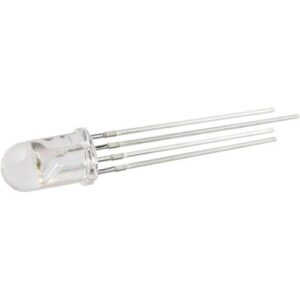 Diodo LED RGB 5mm Tricolor Anodo comun 25º 20mA