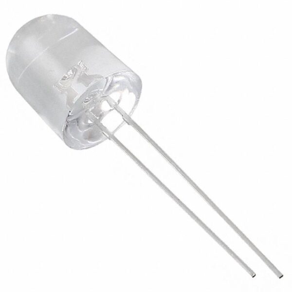 Diodo LED ROJO 10mm 10000-12000mcd Lente TRANSPARENTE