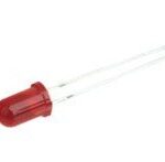 Diodo LED ROJO 5mm 12Vdc 1000mcd