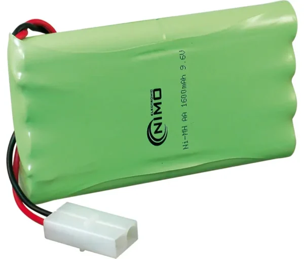 Batería NI-MH AA/R6x8 9,6V/1600mAh Terminales Cables Conector