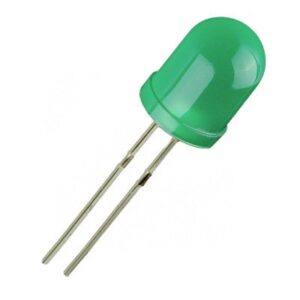 Diodo LED VERDE 10mm 20-70Mcd 60º