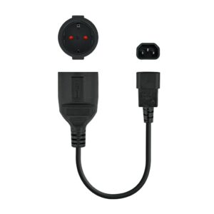 Cable Alimentacion C14 a Schuko Hembra 0,25m NANOCABLE