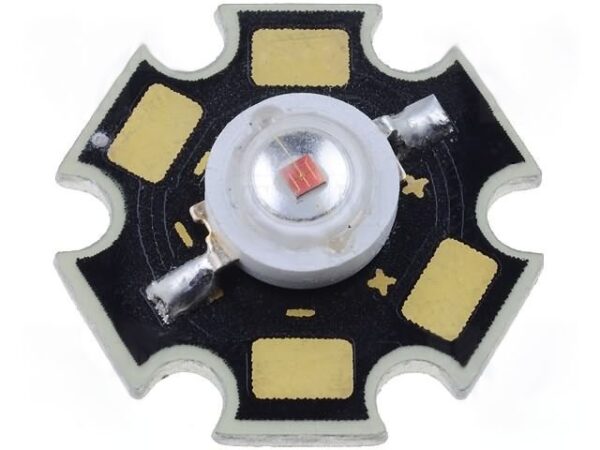 Diodo Led Potencia 1W AMARILLO 3V 40lm 120º