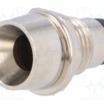 Soporte Diodo LED 5mm Cromodo, Concava tapon goma