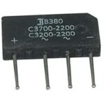 Puente Rectificador 380Vac 3,7A salida 4 Hilos RS504