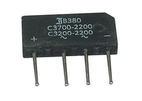 Puente Rectificador 380Vac 3,7A salida 4 Hilos RS504