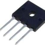 Puente Rectificador 400V 12Amp 4pin plano GBU12G