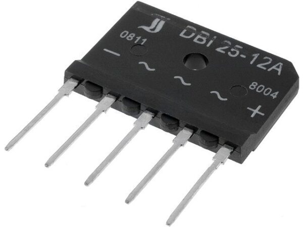 Puente Rectificador TRIFASICO 1200V 25A 5 Hilos DBI25-12A