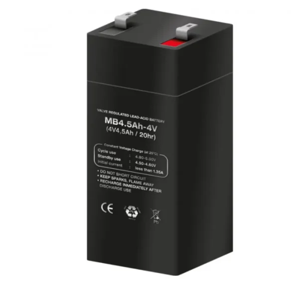 Bateria PLOMO AGM 4V/4,5Ah 48x48x102mm U-Power