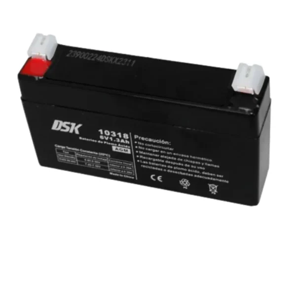Bateria PLOMO AGM 6V/1,3Ah 97x24x51mm DSK