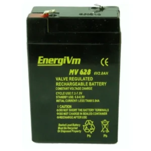 Bateria PLOMO AGM 6V/2,8Ah 66x34x100mm Energivm
