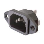 Base Alimentacion IEC320 C14 Macho Panel 10A/250Vac