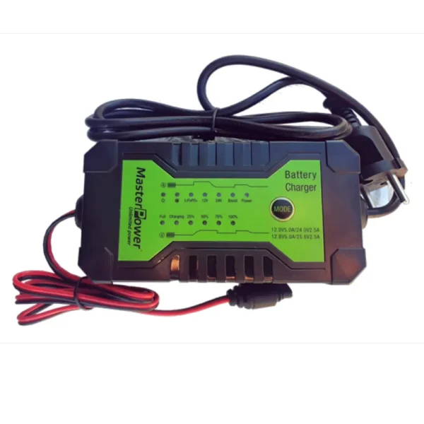 CARGADOR Batería PLOMO LITIO 12-24V/60W Inteligente 7 Etapas de carga  MF-12/24-60W