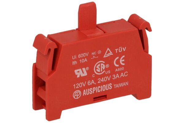 Bloques de contactos NC 22mm 30mm para placa frontal