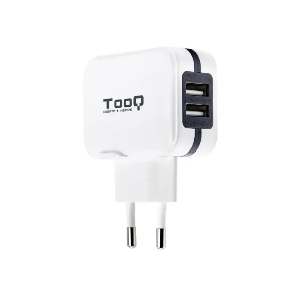 Cargador 2xUSB-A 17W BLANCO TOOQ
