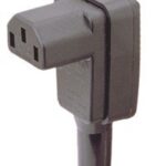 Conector Alimentacion C13 IEC320 Hembra Acodada 10Amp