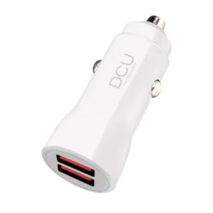 CARGADOR USB-Ax2 5Vdc 4,2Ah Mechero Coche color Blanco DCU