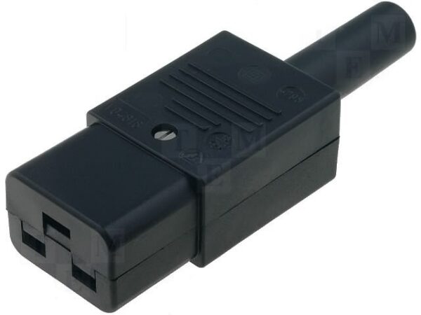 Conector Alimentacion IEC C19 Hembra Aerea 16A/250Vac