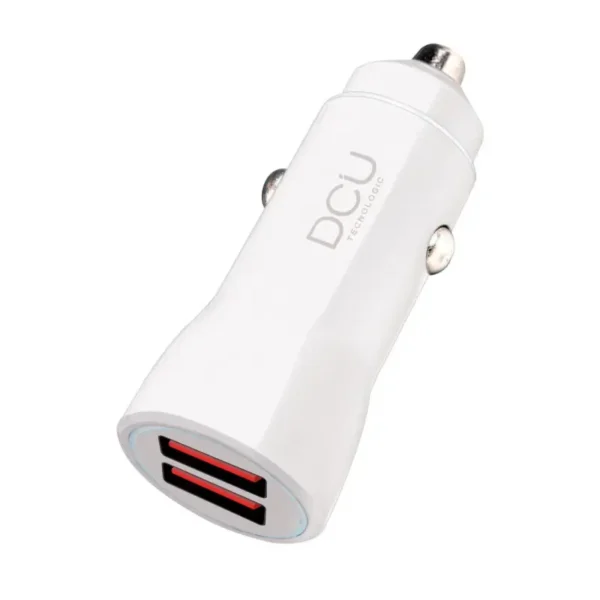 CARGADOR USB-Ax2 5Vdc 4,2Ah Mechero Coche color Blanco DCU