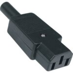 Conector Alimentacion IEC320 C13 Hembra Recto 10A/250Vac