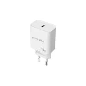 Cargador USB-C/PD 20W BLANCO NANOCABLE