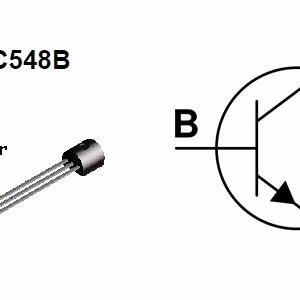 Transistor NPN 30V 0,1A 500mW TO92 BC548B