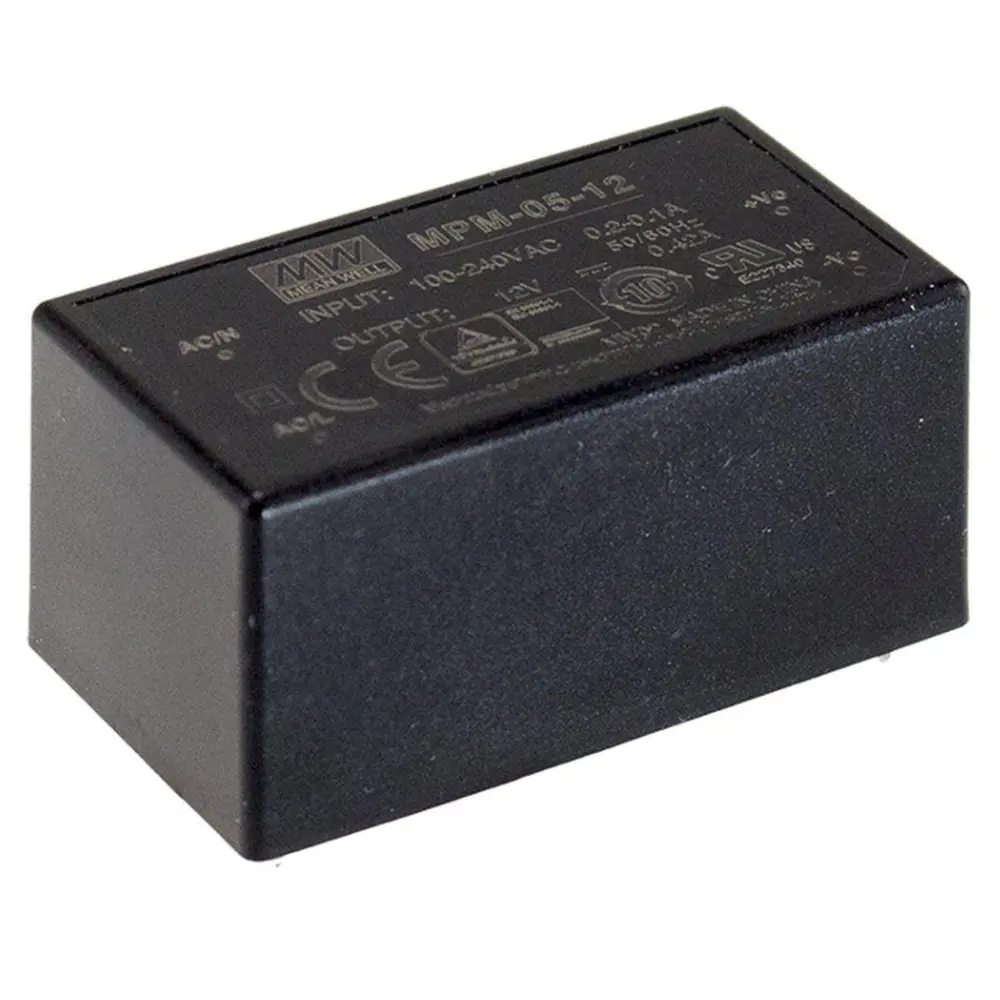 Convertidor AC/DC entrada 80-264Vac salida 12Vdc 420mA MW