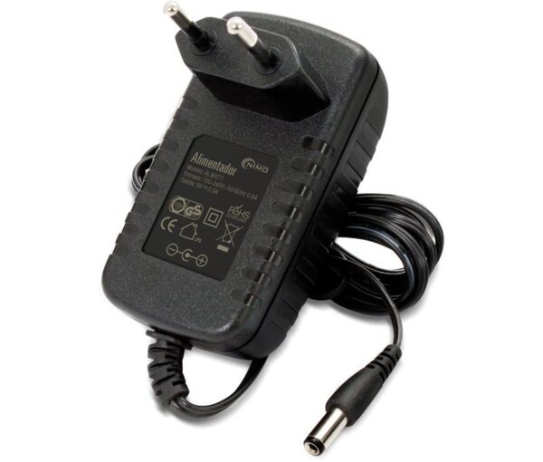 Alimentador Salida Fija 9Vdc 2Amp 18W Conector 5,5x2,1x12mm