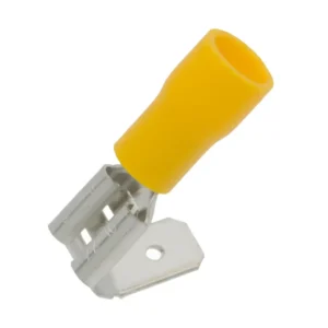 Terminal Faston Macho-Hembra 6.3mm Preaislado AMARILLO