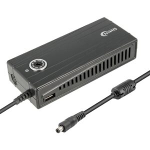 Cargador Portatil Universal 15V-24Vdc +1xUSB 90W con 9 Conectores  ALM268