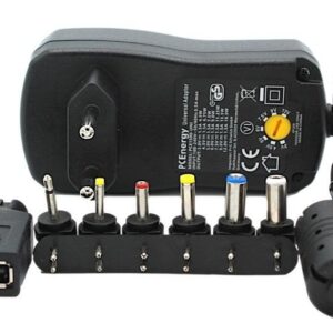 Alimentador Regulable Manual 3V-12Vdc 12W 1000mAh  con 8 conectores PCE1000-UNI
